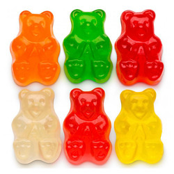 Assorted Gummi Bears, 6 Flavors 4/5lb